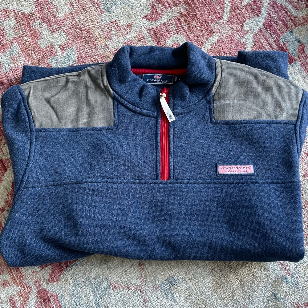 Men’s Vineyard Vines Shep Shirt with corduroy shoulder detail